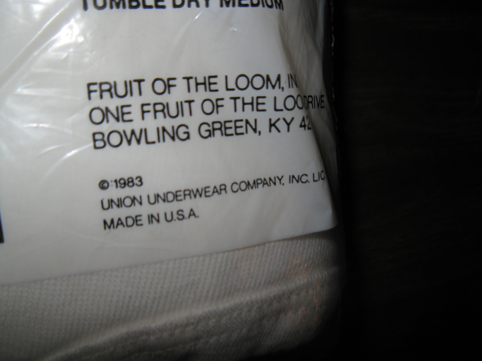 MEN'S FRUIT OF THE LOOM 3 BRIEFS WHITEY TIGHTIES NOS 1983 USA SUPER SEAMS 34-36