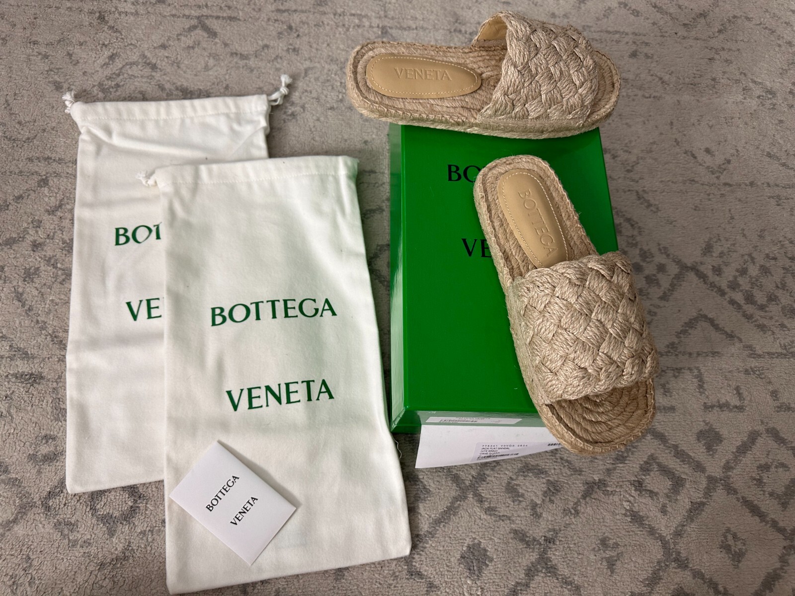 Pre-owned Jack Bottega Veneta - Women's  Espadrille Sandals - Orig. $790 In Beige