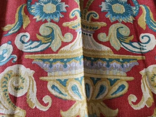 SCHUMACHER Fabric Remnant - FONTENAY VASE - Arts & Crafts - UK - 26