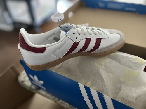 Adidas Originals Samba OG (WHITE/COLLEGIATE BURGUNDY/GUM 3