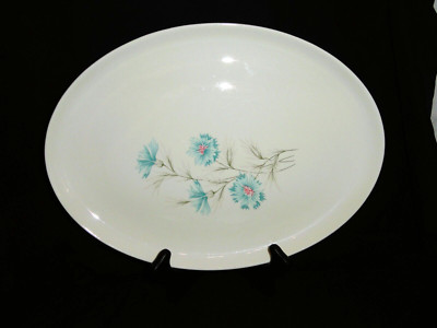 Taylor Smith & Taylor Oval Serving Platter ~ Ever Yours Boutonniere ~ USA ~ 13 ½