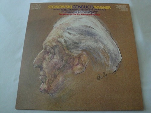 LEOPOLD STOKOWSKI CONDUCTS WAGNER vinyl record 1976 RCA GOLD