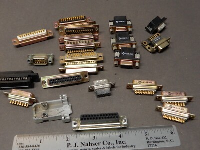 Huge Lot of DB25 DA-15P and Other DB Connectors Shown NOS