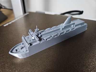 MS Estonia Cruise Ferry Model - 1:1200 Scale - 16cm Waterline Display - Grey