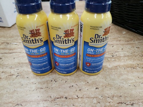 Dr. Smith's On-the-Go Diaper Rash Spray w/ 10% zinc oxide 3.5 Ounce QTY: 3
