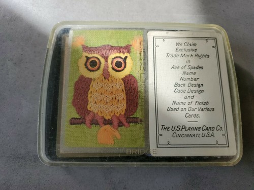 Bridge Congress Owl Playing Card Set, 2 Decks,  Complete with box