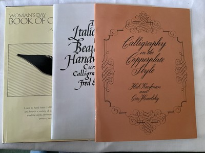 Calligraphy Books Lot of 3 Copperplate Style Italic Way Cursive and Women's Day