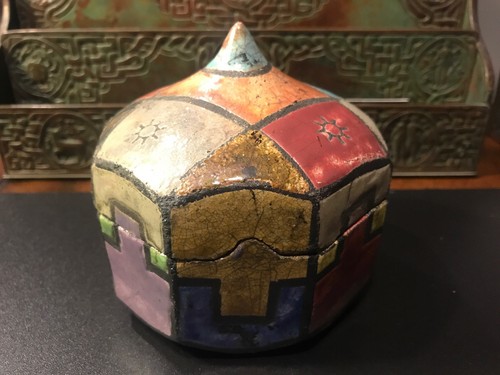 Bob Hayden Art Pottery Raku Box 1983 Signed | eBay