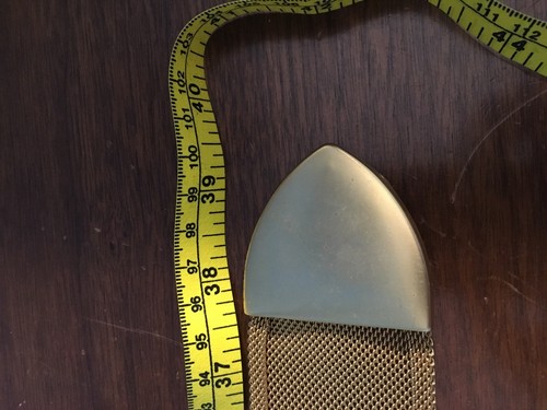 Vintage 80's Gold Heavy Metal Hip Belt