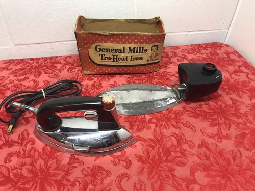 Vintage 1947 Betty Crocker General Mills Tru-Heat Iron/ Steam Ironing attachment
