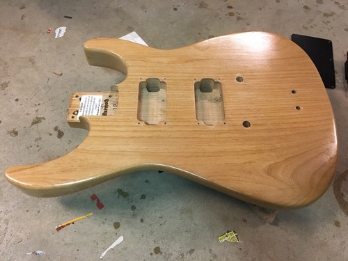 Warmoth Soloist Electric Guitar Body Alder Hard Tail Natural