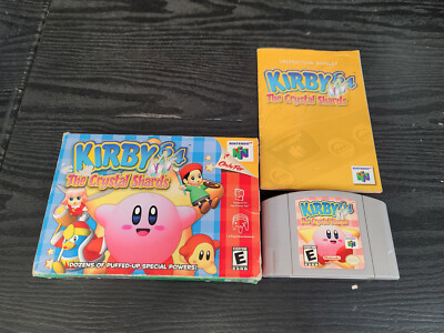 Kirby 64: The Crystal Shards N64 Complete In Box CIB Great Shape Nintendo 64 (B)