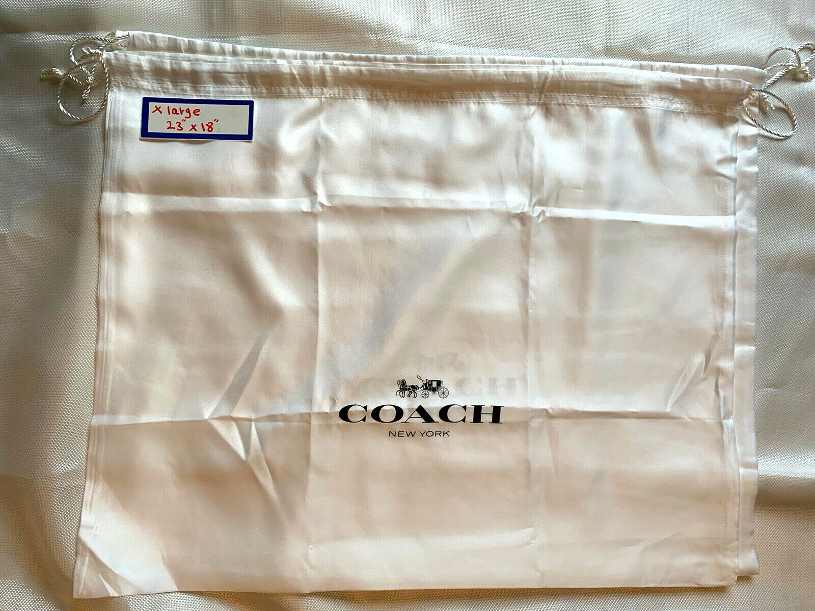 Coach Drawstring Dust Bag Storage Cover Bag /XL,L,M,S,XS,choose from variation!