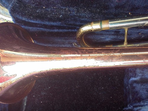 Conn Coprion Director Trumpet Shooting Stars Copper Bell For Parts or Repair