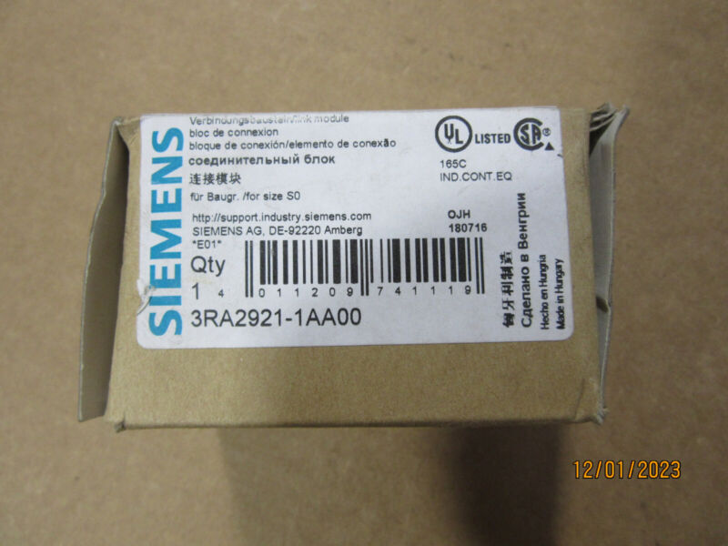 Siemens 3ra2921-1aa00 Link Module New!!! In Factory Box