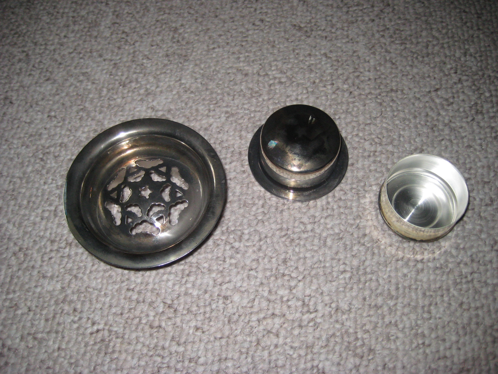 Vintage Butter Curler Press Dish Silver Plated Excellent
