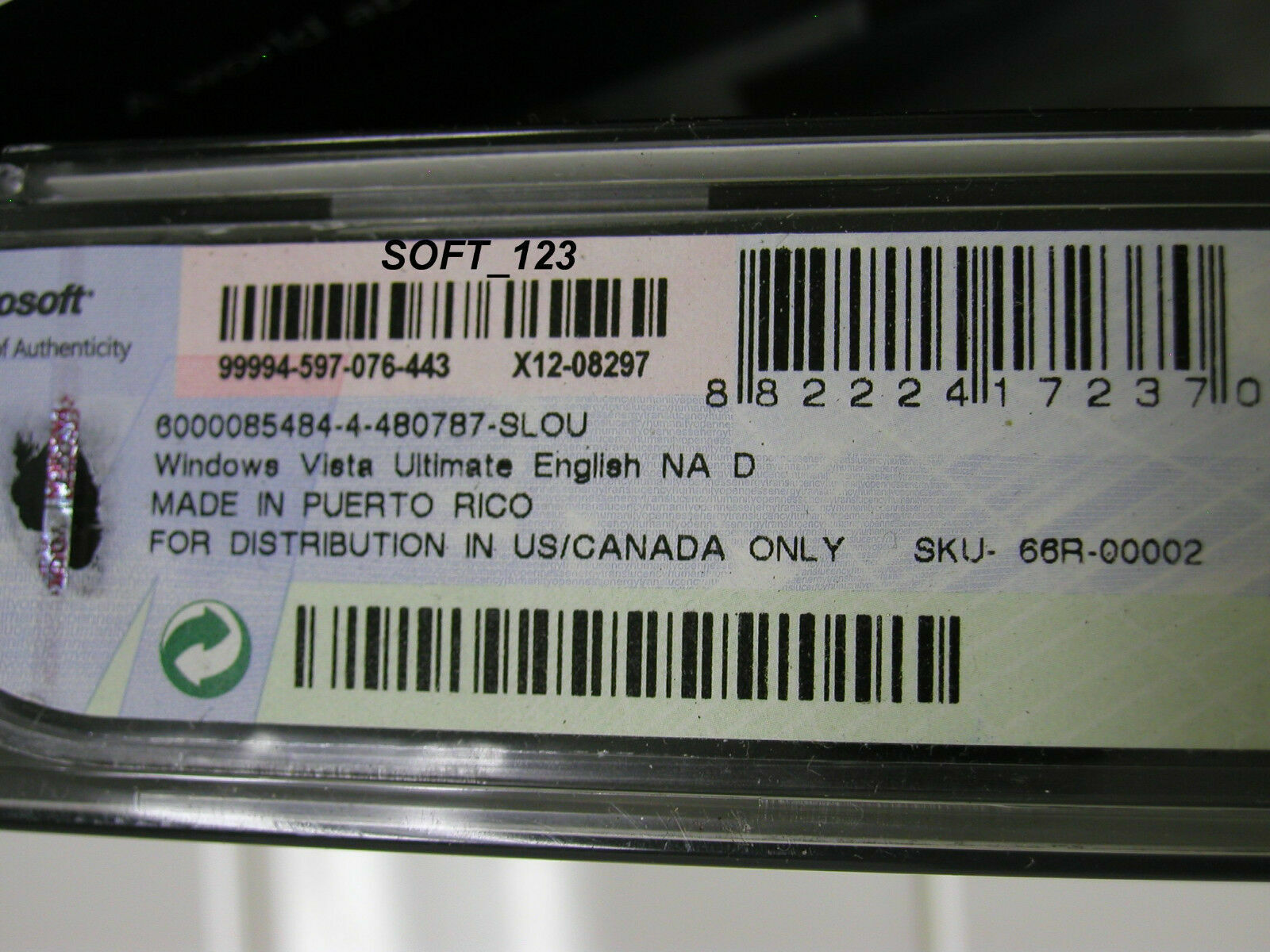 Microsoft Windows Vista Ultimate Full 32 Bit & 64 Bit DVDs=NEW SEALED BOX=