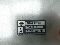 Nissan 350Z Z33 05-09 ABS SG Steuergerät Nissan 350Z Z33 05-09 02.11.2006 0265109788 47851-CD840 gebraucht Vorschau 2