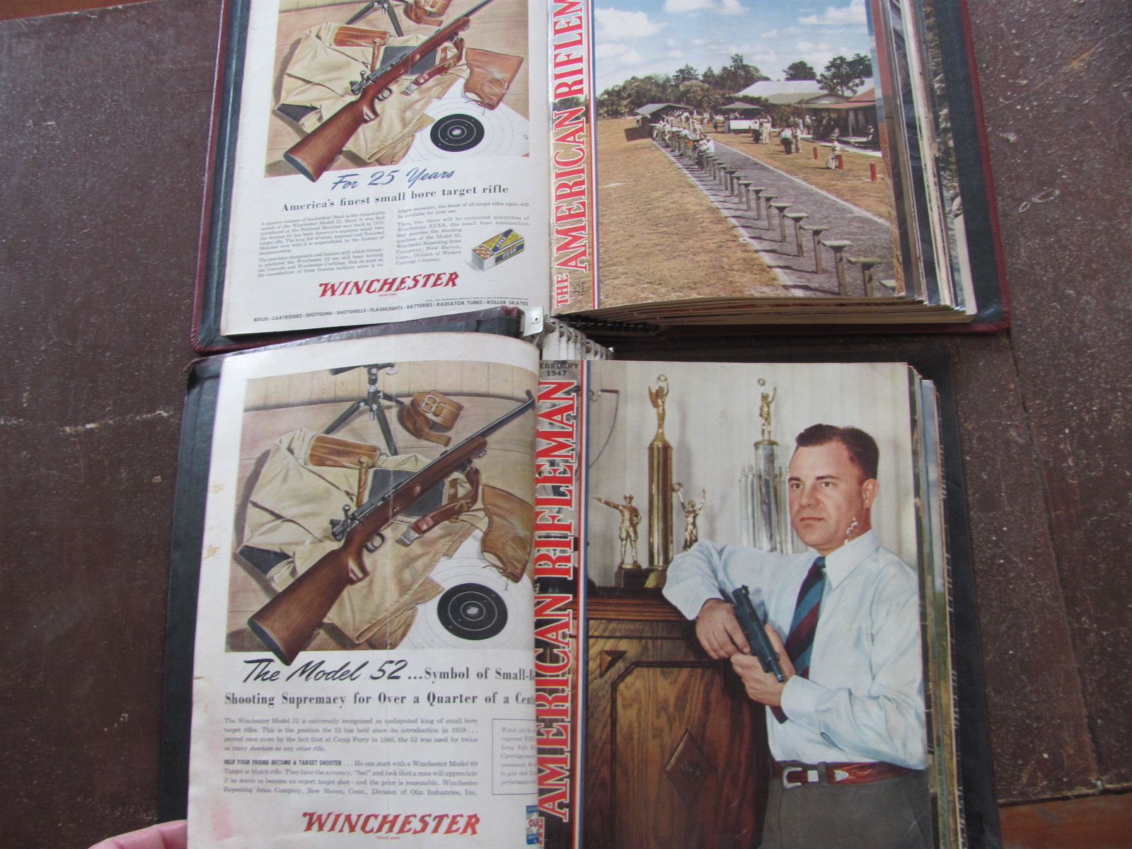 1945 1947 Complete Years Leather Bound Sets American Rifleman Magazine