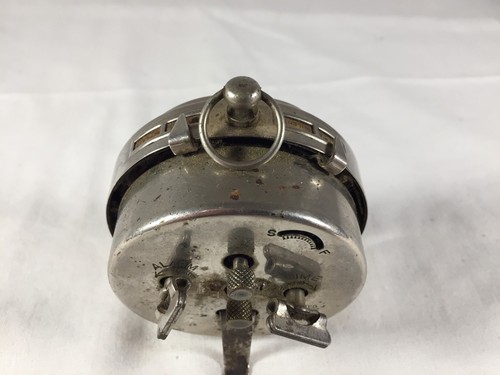 Antique Distressed Westclox Alarm Clock Metal Wind Up Vintage For Staging