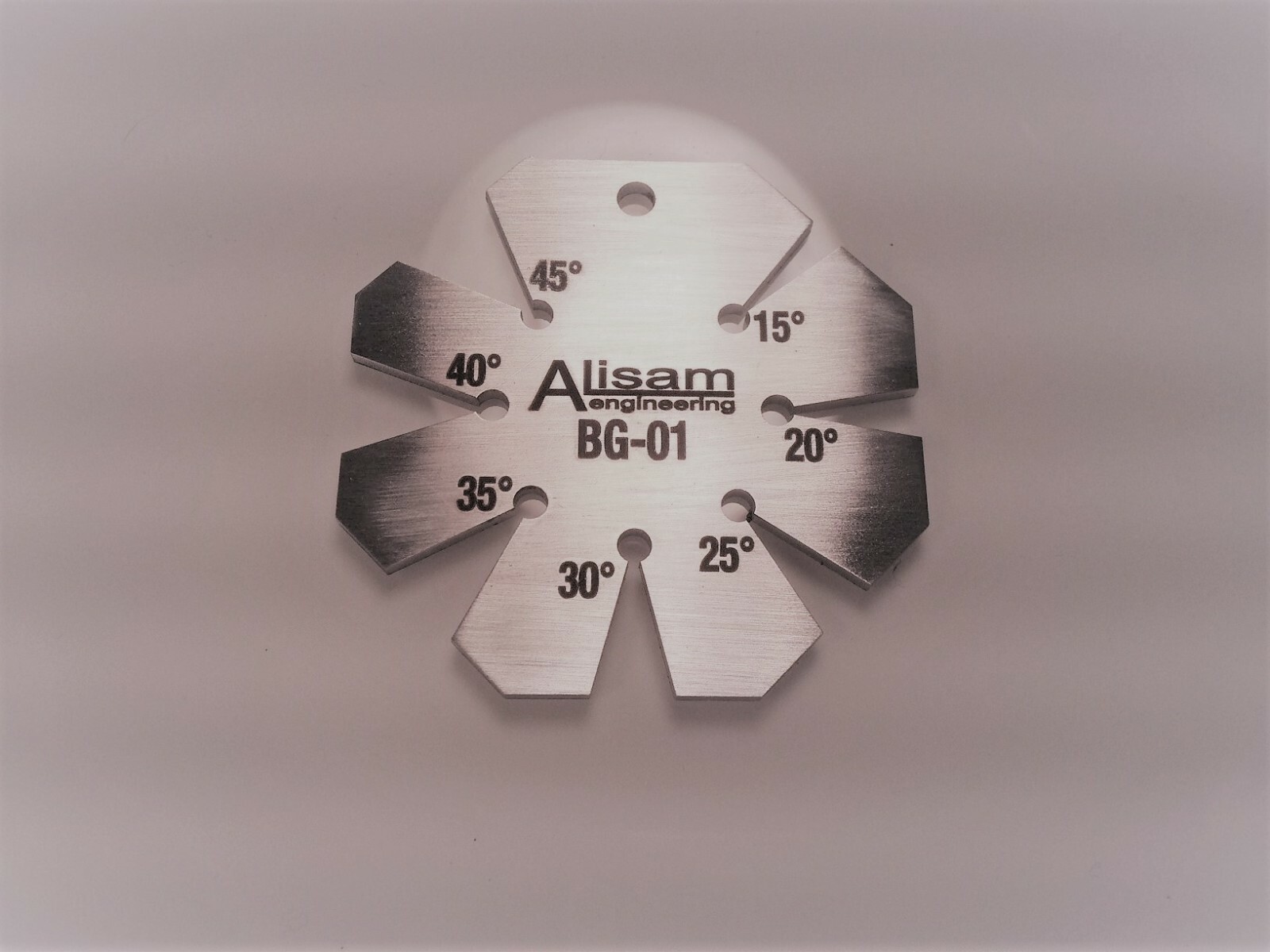 Chisel bevel gauge / gage - heavy 14g stainless steel