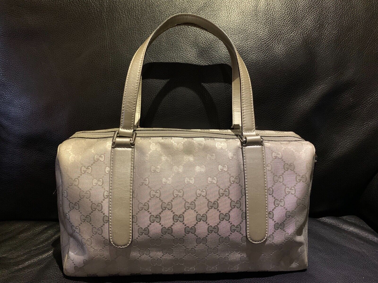 Authentic Gucci Handbag PVC Leather Shoulder Bag Imprime Authentic Gucci Handbag PVC Leather Shoulder Bag Imprime