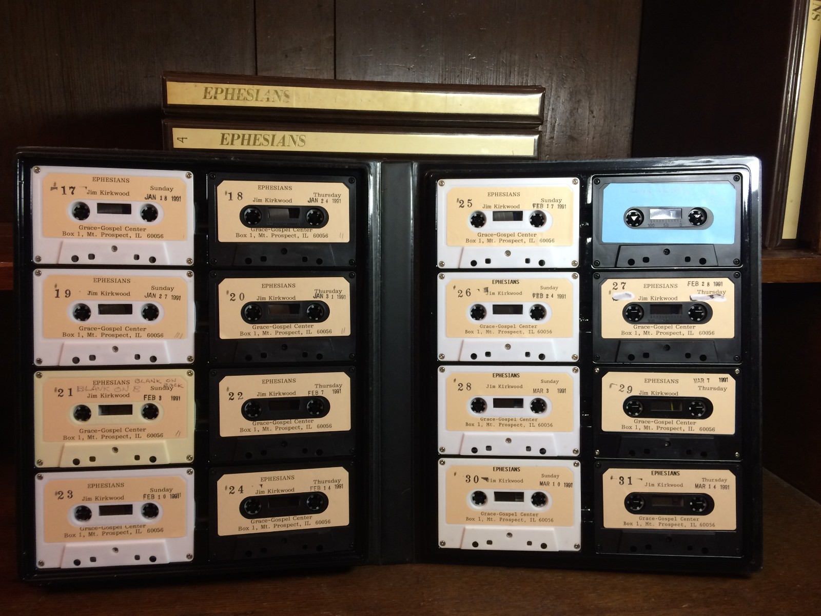 11 Cases Ephesians Biblical Cassette Tapes Lot 171ct Audiobooks