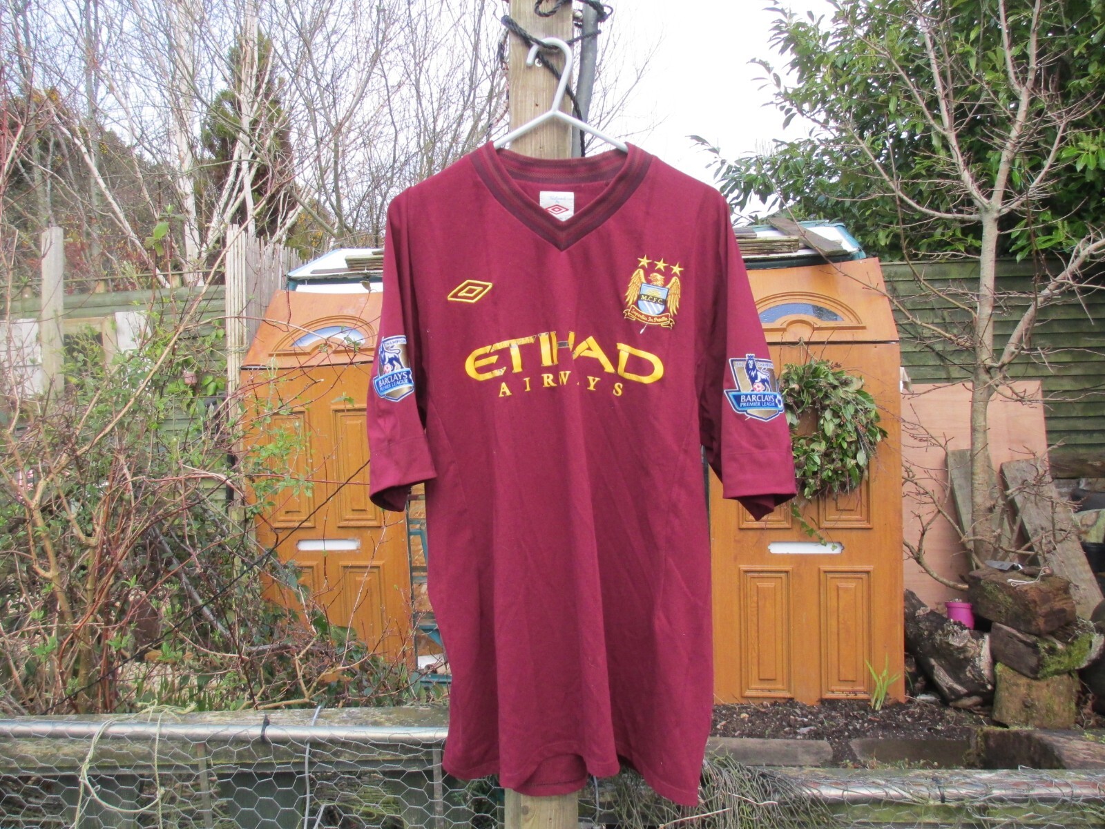 Umbro Manchester City 2012-13 - 44' (XL) Away Football Shirt