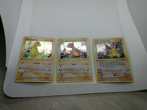 Pokémon Glurak Holo First Edition Proxy Base Set Glumanda Glutexo ENG SET