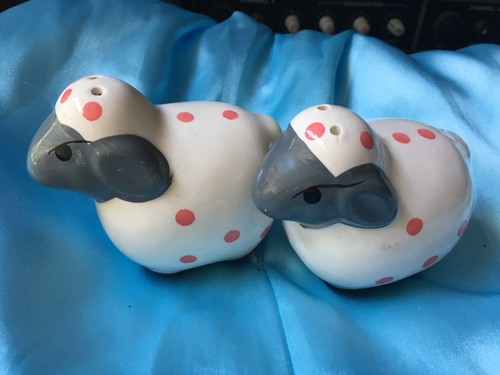 Large Ceramic Sheep Salt & Pepper Shakers