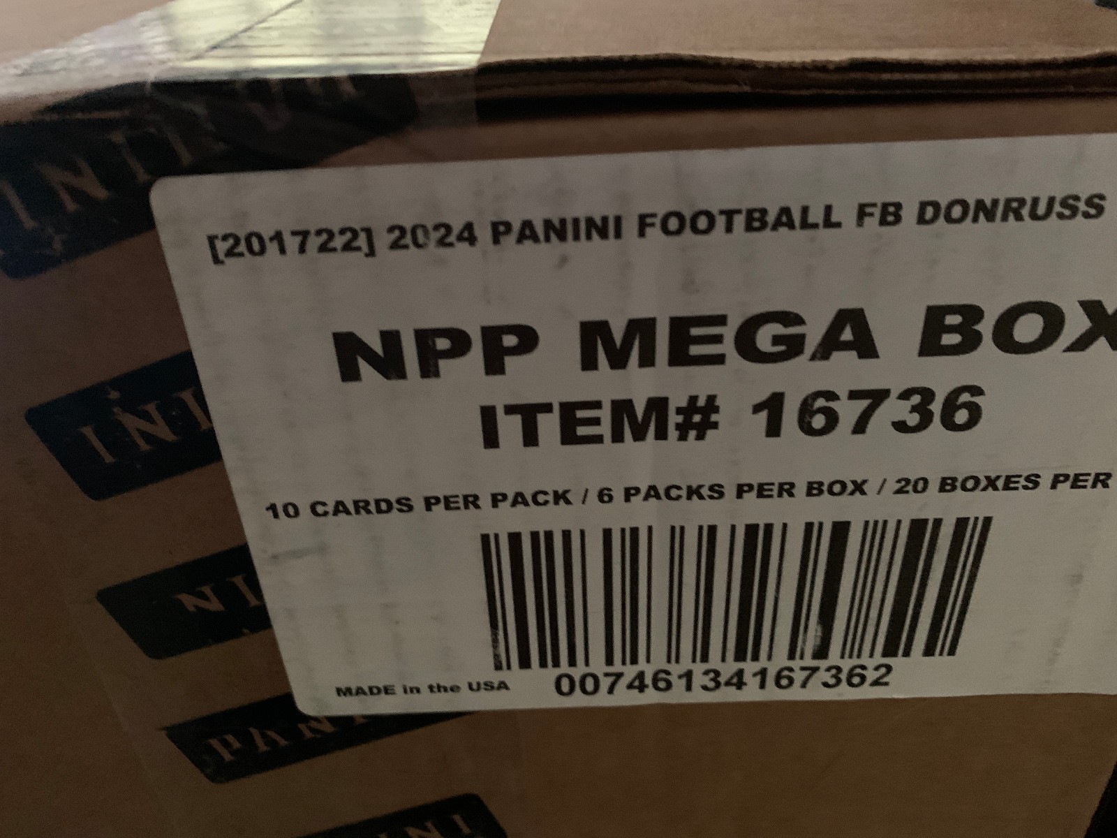 2024 Panini Donruss Football Factory Sealed 20 Mega Box Case 1 Auto Per Mega Box
