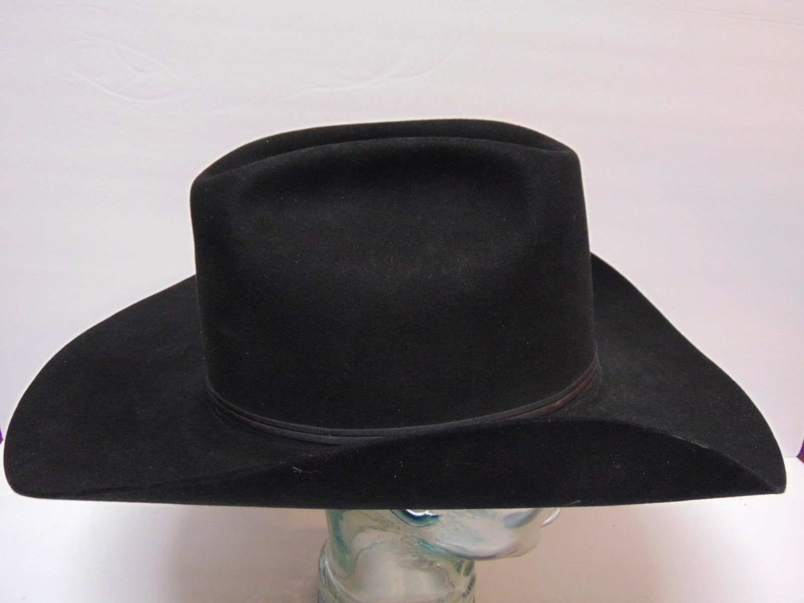 Vtg RESISTOL BLACK DIAMOND CATTLEMAN 15X FUR FELT COWBOY HAT Size 7 3/4 62 USA