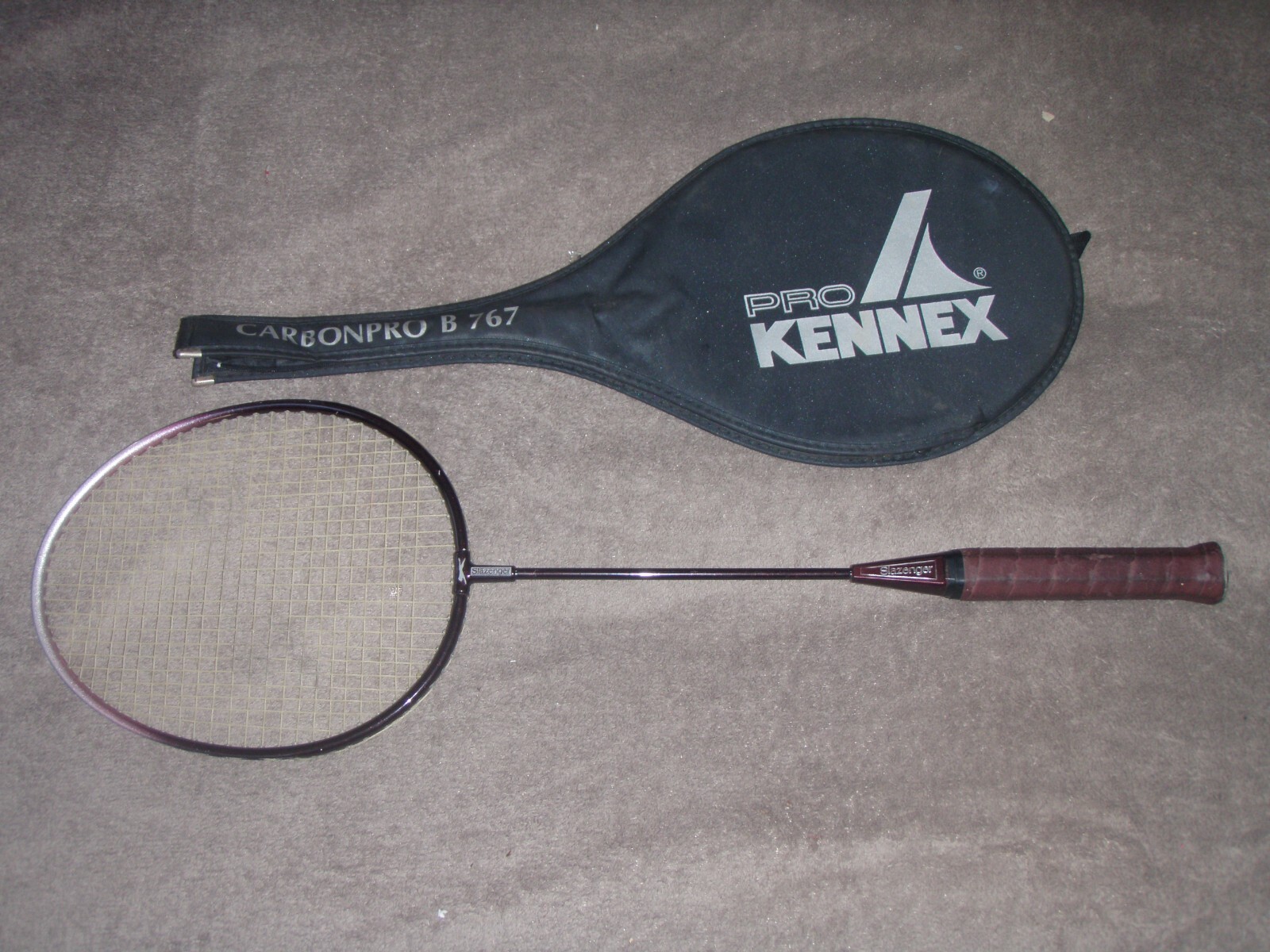 Vintage Slazenger Badminton Racket + Pro Kennex Carbon pro