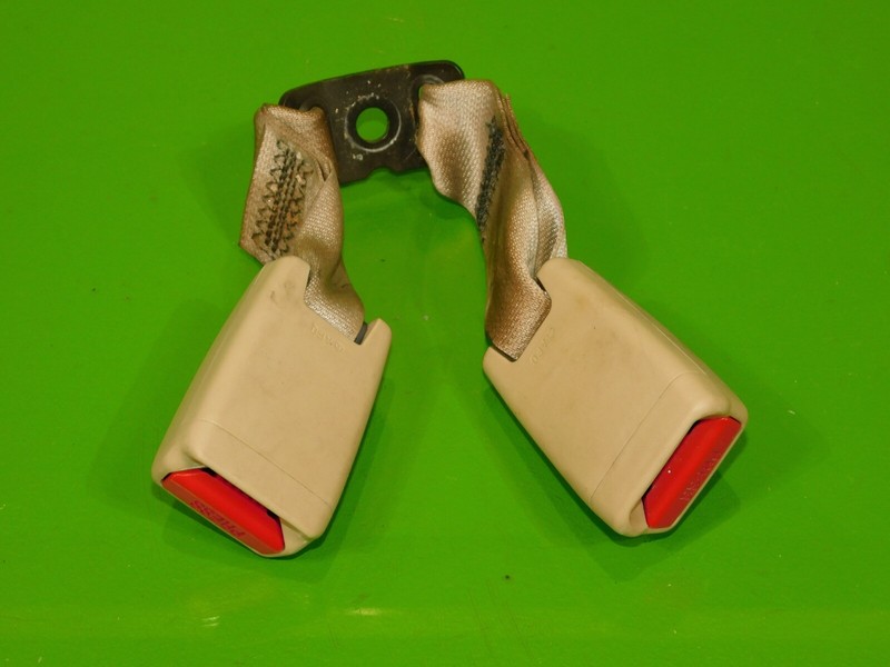 06-13 IS250 IS350 OEM rear back seat belt buckle catch latch + center tan