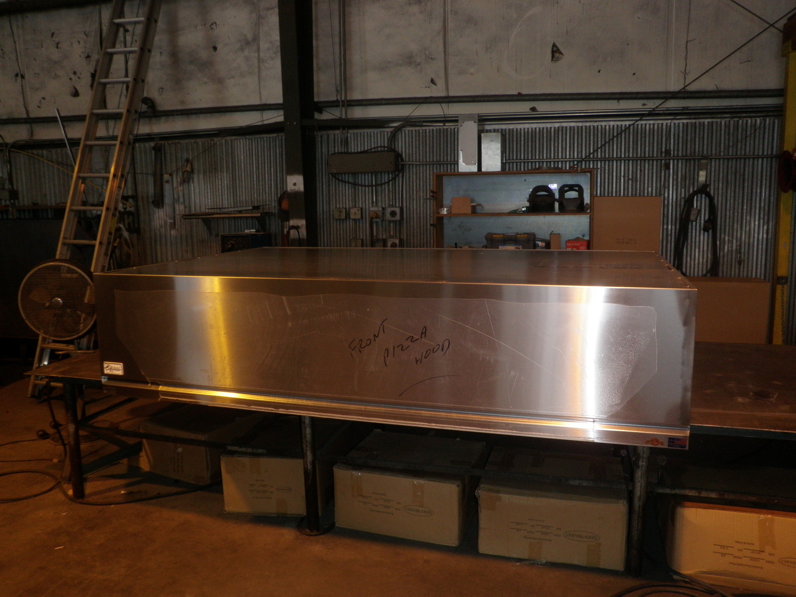 pizza oven 6 ft type l I commercial kitchen exhaust hood / blower