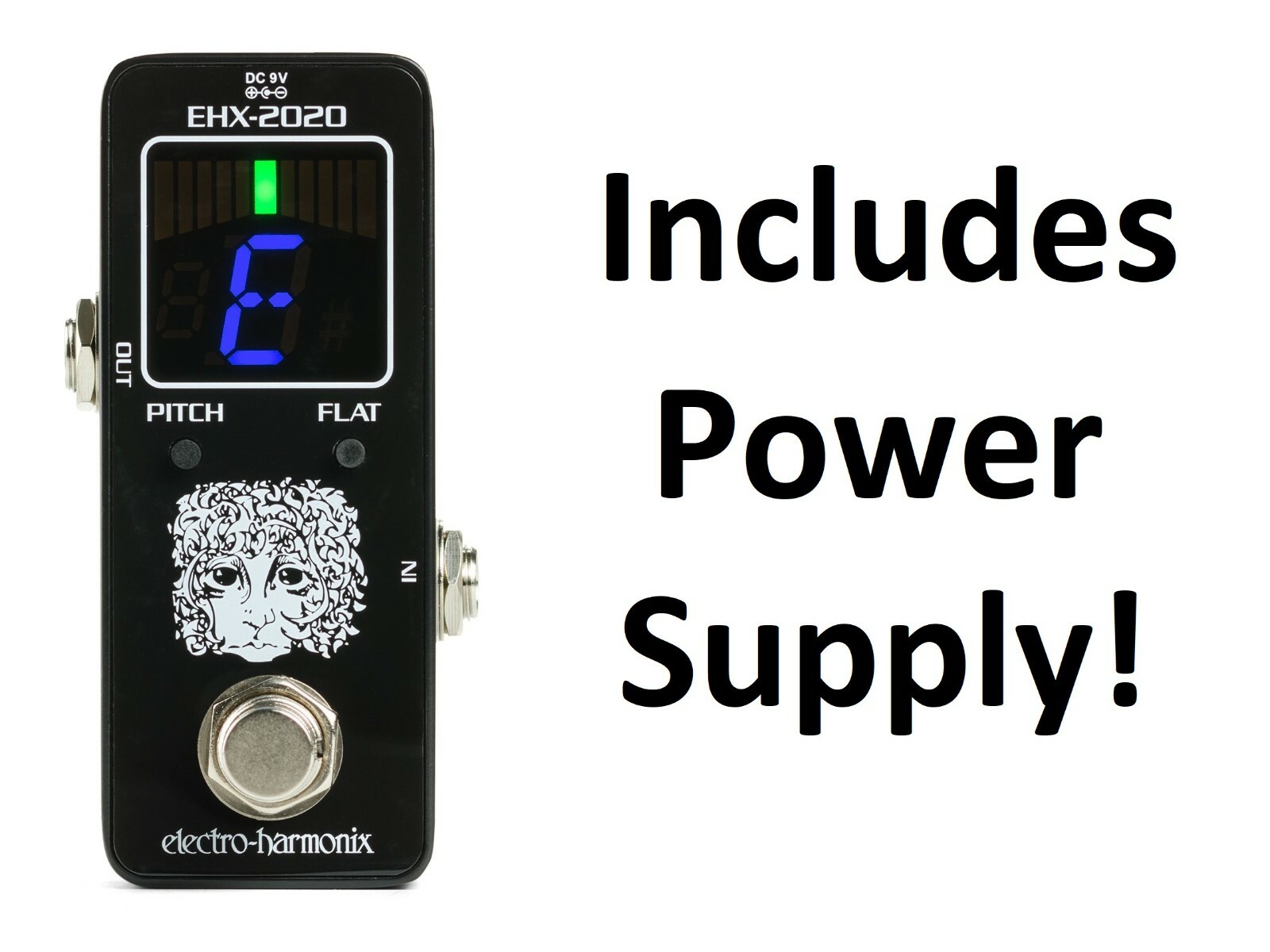 New ElectroHarmonix EHX2020 Tuner Guitar Effects Pedal w/ Power Supply
