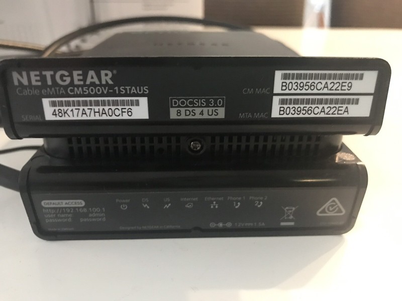 Netgear Optus Cable Modem Router Model Cm 500v Modems Routers Gumtree Australia Greater Dandenong Lyndhurst