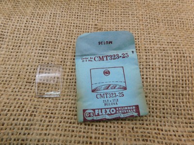 NOS (G-S) CMT323-25 Watch Crystal 23.2X17.2 Replacement Part Bulova