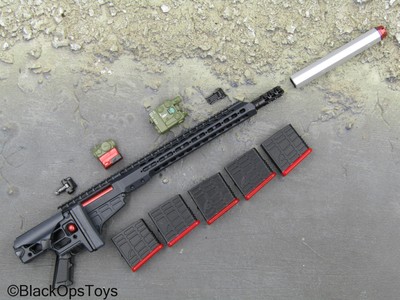 1/6 Scale Toy ZERT - Sniper Team - Black Barret MRAD Sniper Rifle ''Kiss Me Set''