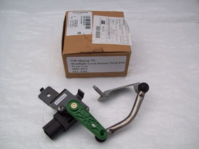 VW Sharan 7N Headlight Level Sensor With Pole Genuine Front Left 2009-2023