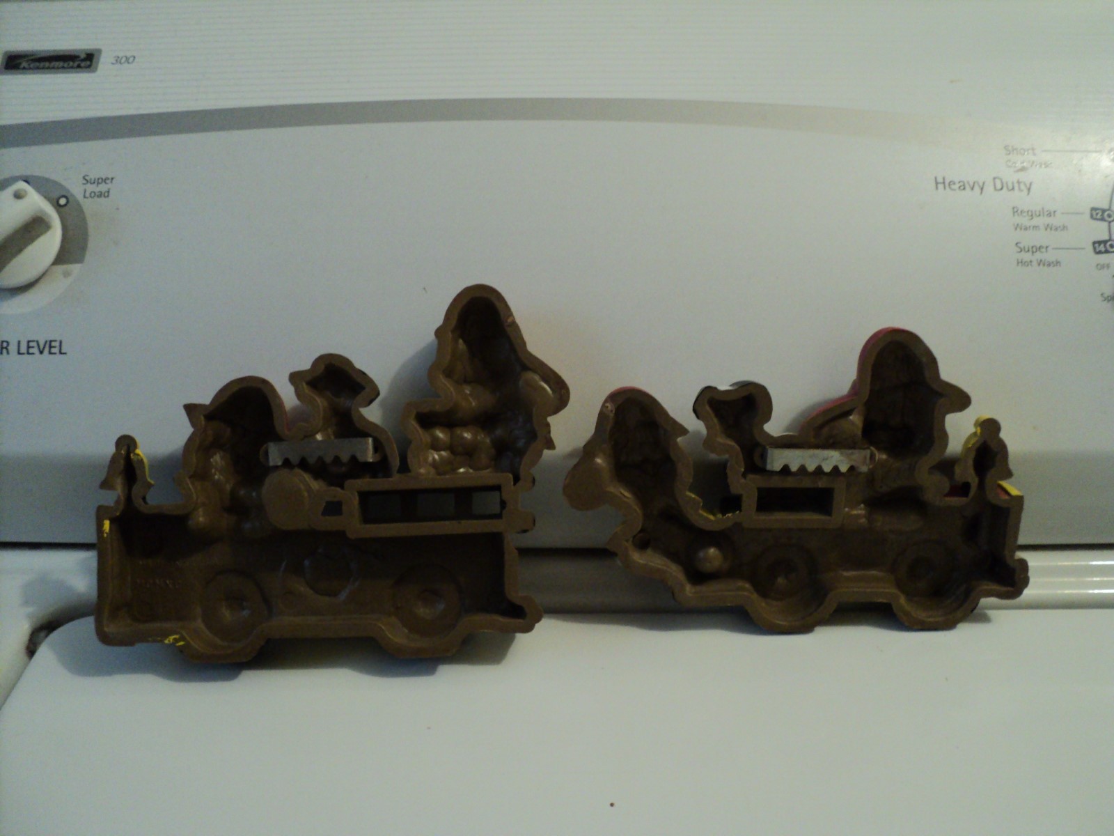 Vintage kids firefighter firetruckwith dalmatian dogs wall decor set of 2 Rare