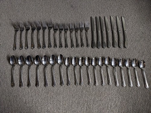 Lot Of 40 Set Forks Knives Spoons Stainless Steel