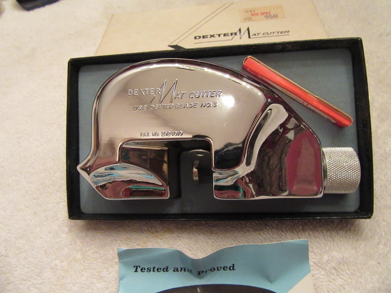 VTG NEW N BOX Dexter Mat Cutter~Blades~Instructions RARE Russell Harrington