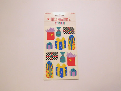 Mrs. Grossman's Lot of 3 Sticker Sheets Brand New in Package ~Presents Gifts~