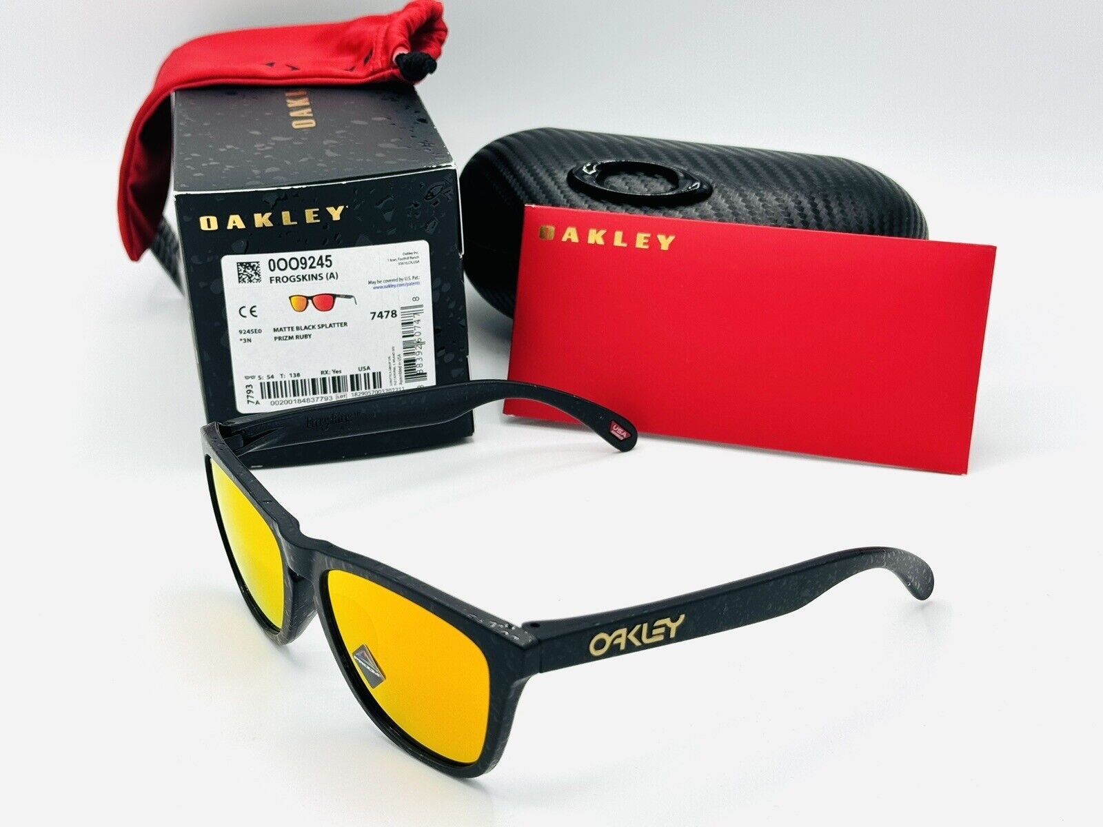 NEW OAKLEY FROGSKINS (A) SUNGLASSES CHINESE NEW YEARS BLACK NEW OAKLEY FROGSKINS (A) SUNGLASSES CHINESE NEW YEARS BLACK