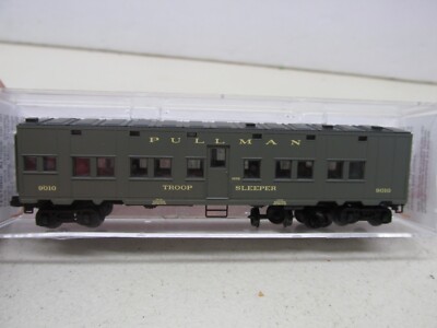 MICRO TRAINS # 116010-1~ US OFFICE of DEFENSE 50' TROOP SLEEPER CAR 9010~N SCALE