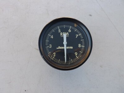 Jones mechanical tach tachometer black trim model 5101-213