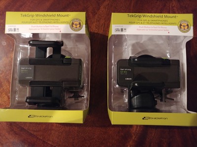 Bracketron Mounts 2 TekGrip Windshield,2 Tablet Headrest, 4 Uber Vent.