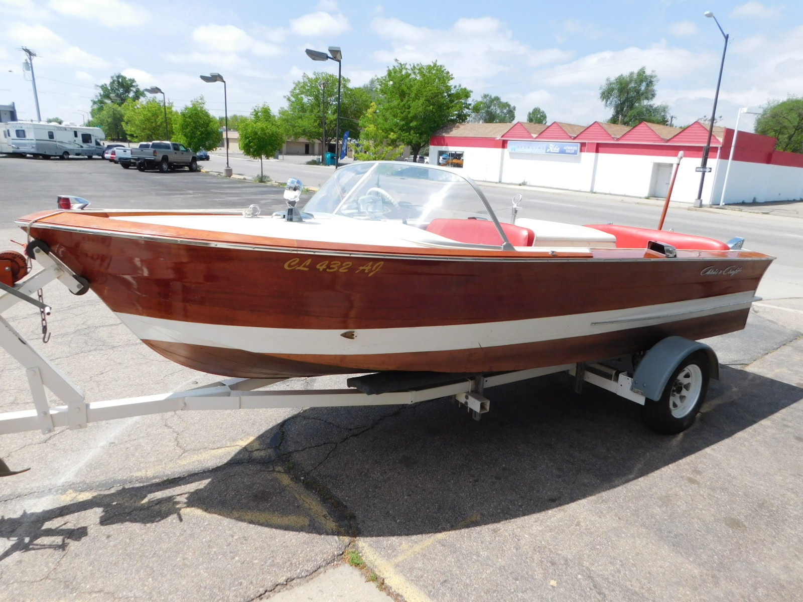 Vintage ONE OF 270 1963 Chris Craft 17' Custom Ski Boat W Trailer 283 V8 10 Hrs