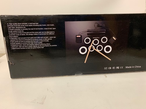 Electronic Drum Set, iWord Hand Roll Up Drum Pad Portable Rechargeable Drum Kit